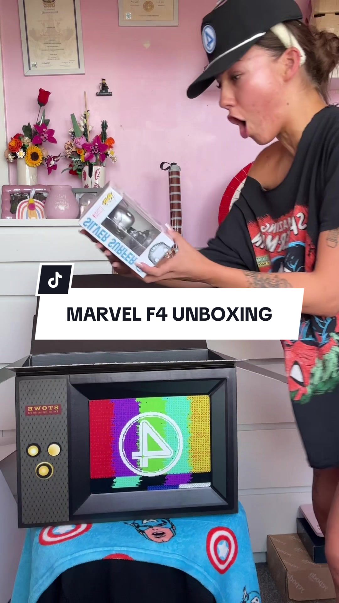 TikTok post by @mkdobo for Happy Socks. Caption reads: Ad I AM SO GRATEFUL FOR THIS WOW WORDS CANT....