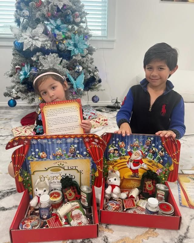 Instagram post by @bsofia_21 for Package From Santa. Caption reads: [...] were so excited to receive the....