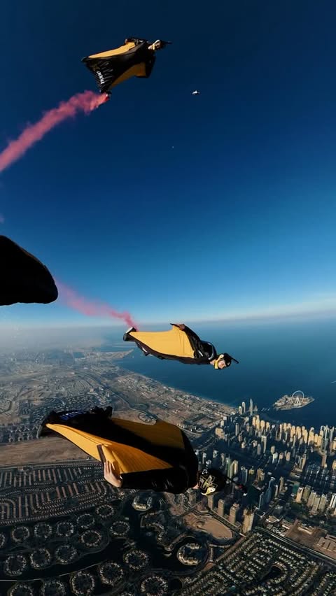 Instagram post by @thefirstgroup for Visit Dubai. Caption reads: [...] new dimensions. #CielDubaiMarina #VisitDubai....