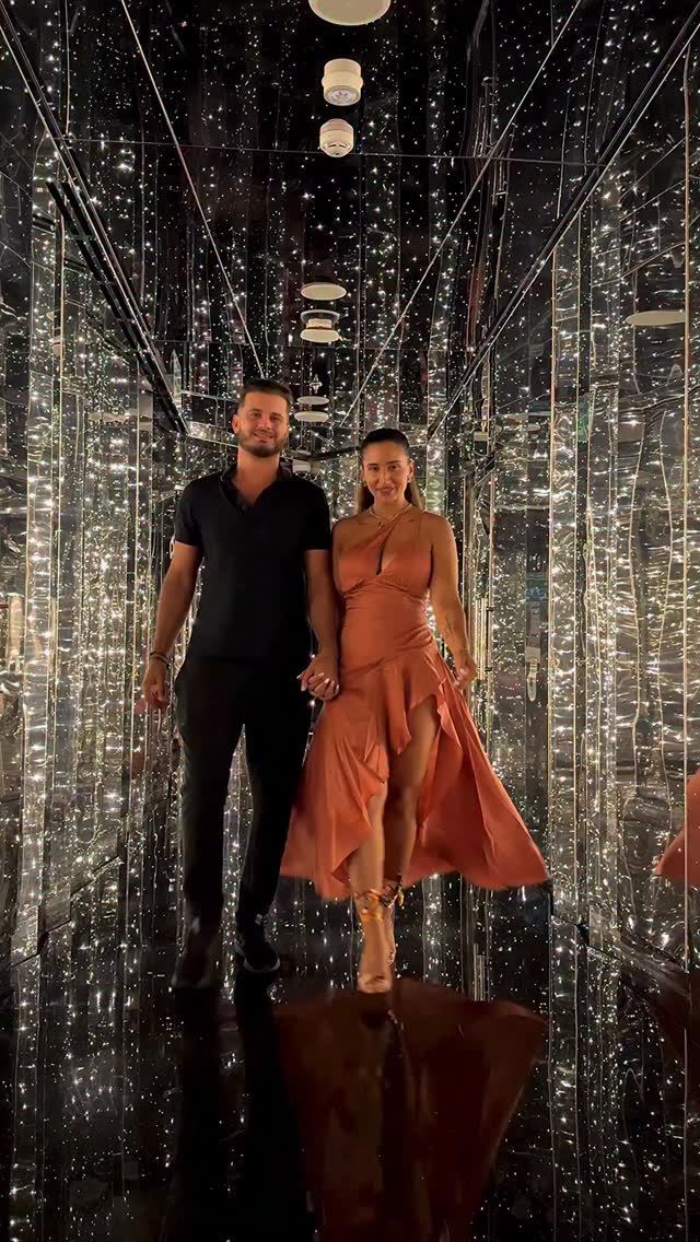 Instagram post by @cee_jae_gee for Virgin Voyages. Caption reads: This was our first vacation as a couple without....