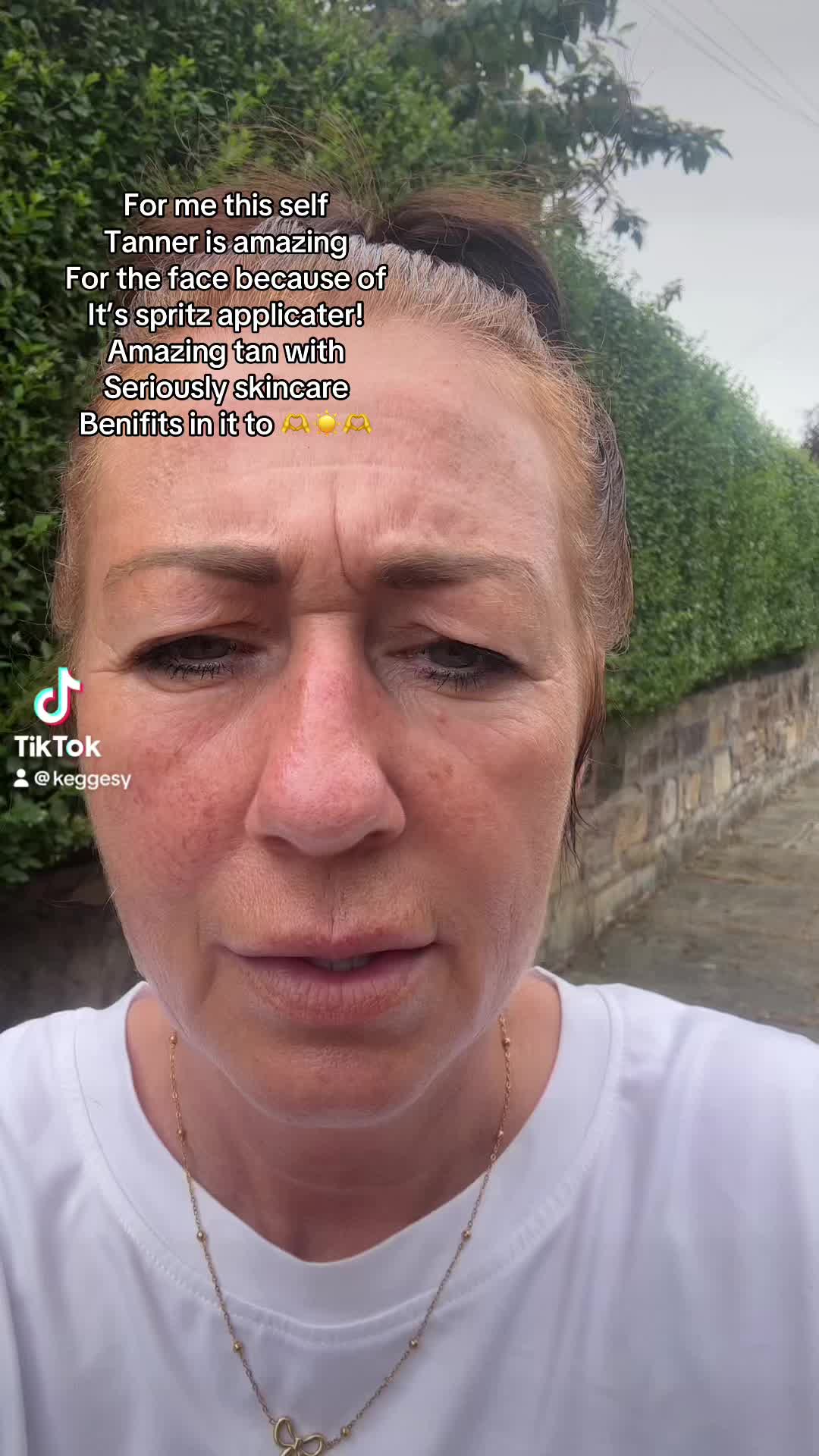 TikTok post by @keggesy for Lazy Tan. Caption reads: [...] skincare Benifits in it to 🫶☀️🫶@Lazy Tan....