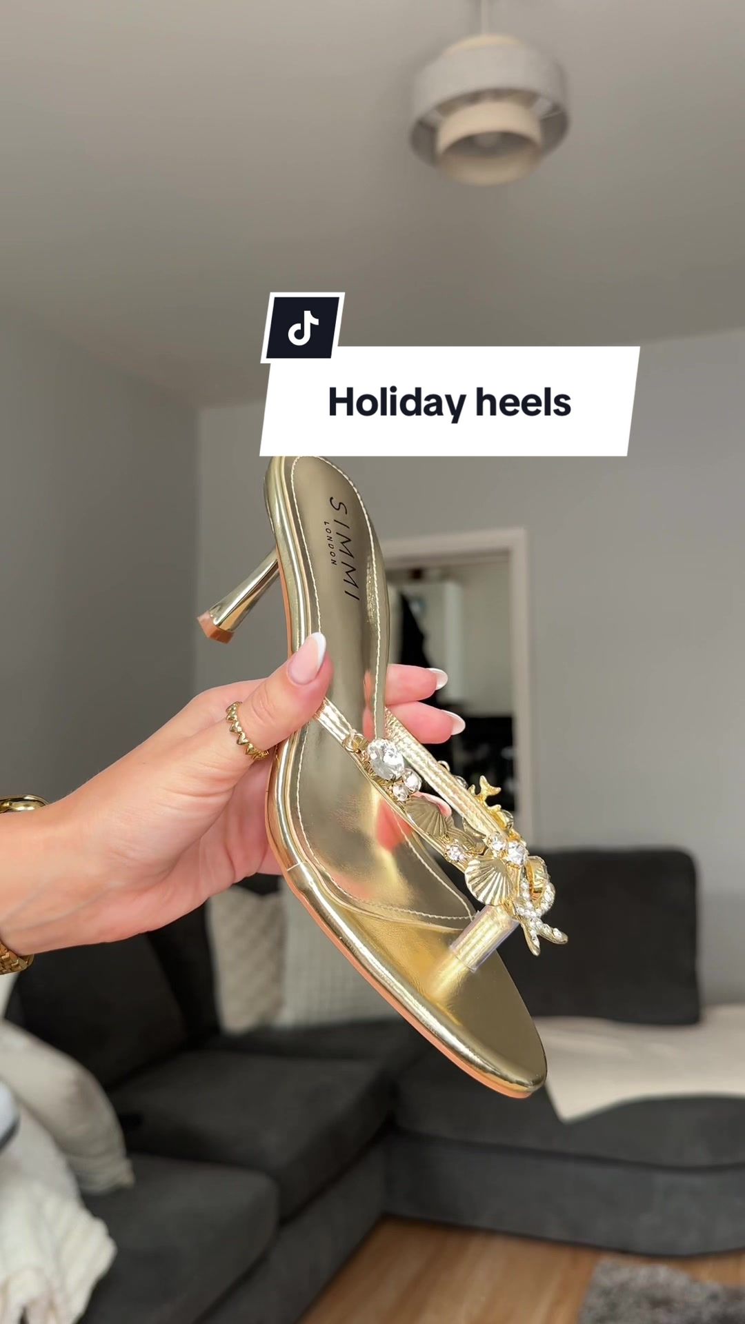 TikTok post by @blousymay for Simmi London. Caption reads: [...] contain my excitement so gorgeous....