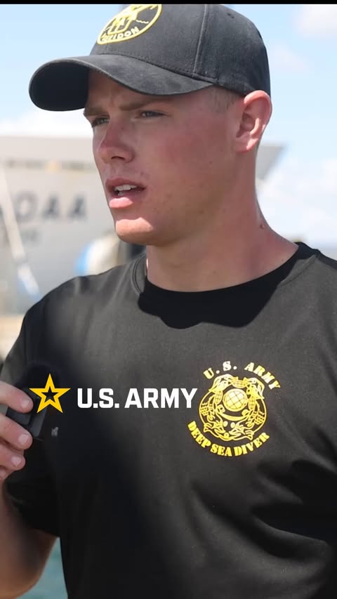 Instagram post by @8thtsc for GoArmy. Caption reads: 🎥 Hear from Spc. Nash, an Army diver in the 7th....
