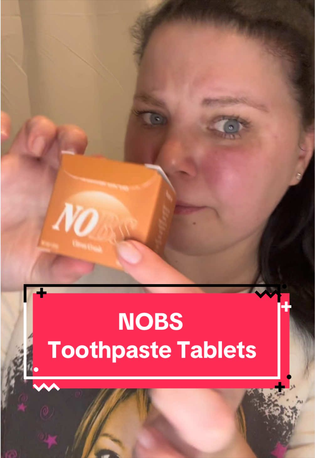 TikTok post by @jas.on.the.go for No BS Toothpaste. Caption reads: Gone are the days of traveling with toothpaste....