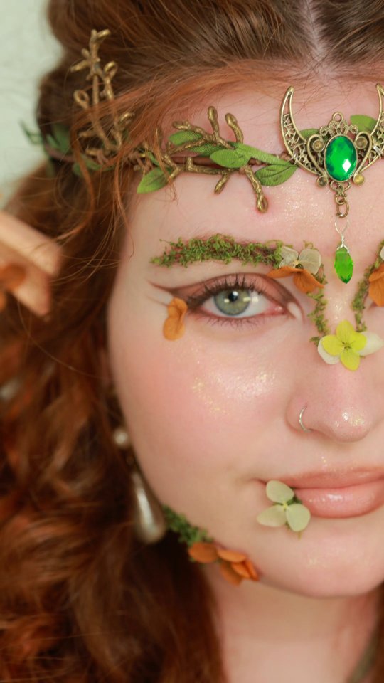 Instagram post by @merry.laney for Pacifica Beauty. Caption reads: fulfilling my forest fairy fantasy....