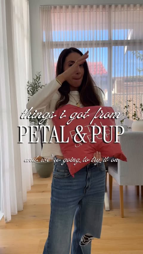 Instagram post by @luxeandlemonade for Petal & Pup. Caption reads: Ok do we love!? Headed to Byron with my incredible....