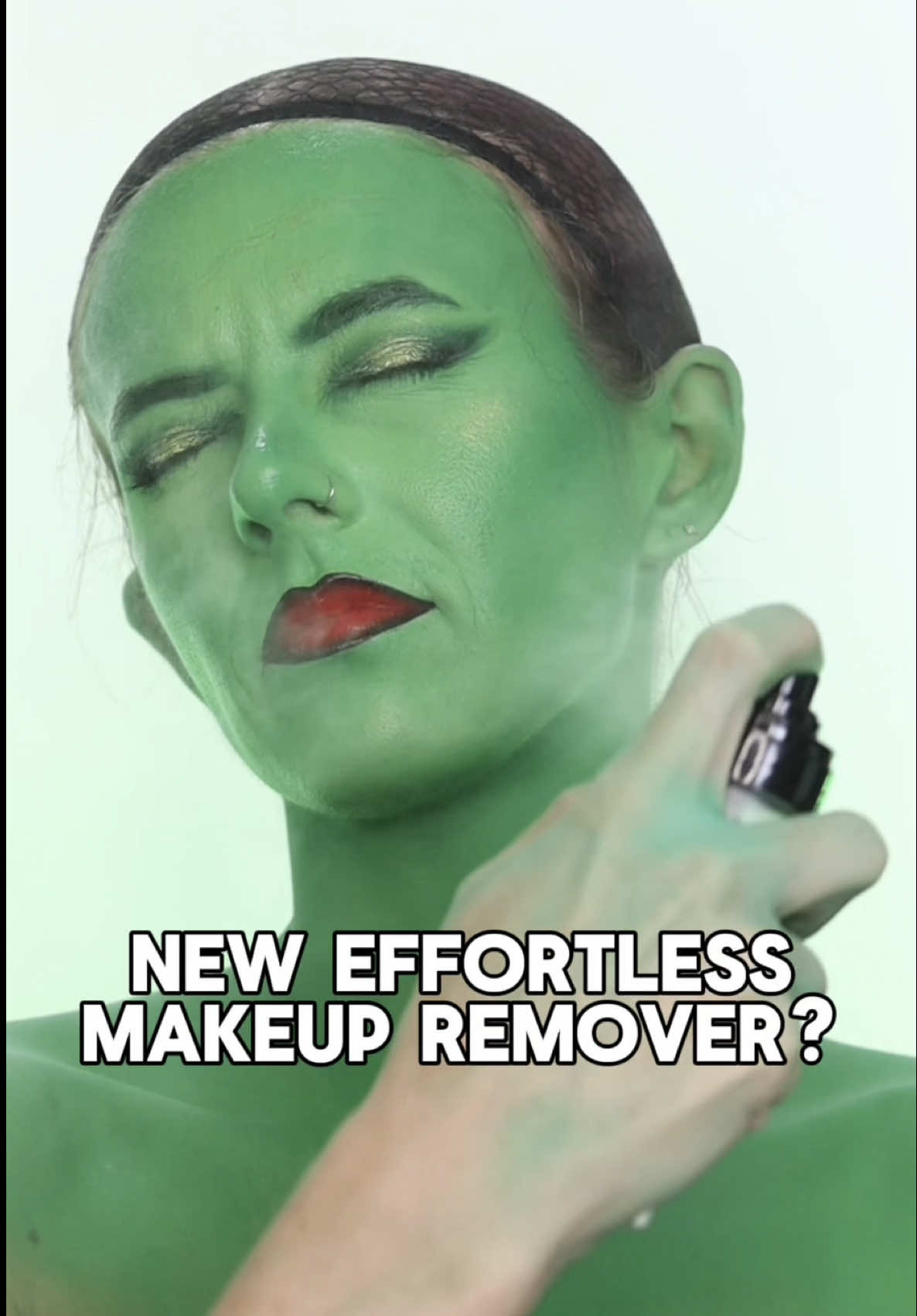 TikTok post by @piperartistry for Hard Candy. Caption reads: is the @Hard Candy new makeup removing spray....