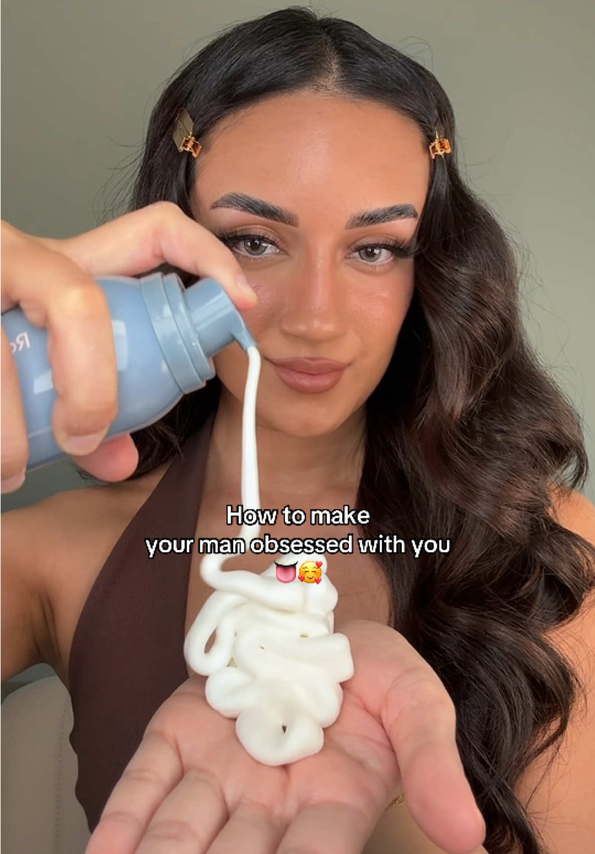 TikTok post by @youngcouture for Kopari Beauty. Caption reads: [...] body mousse to oil @Josie Maran body butter ....