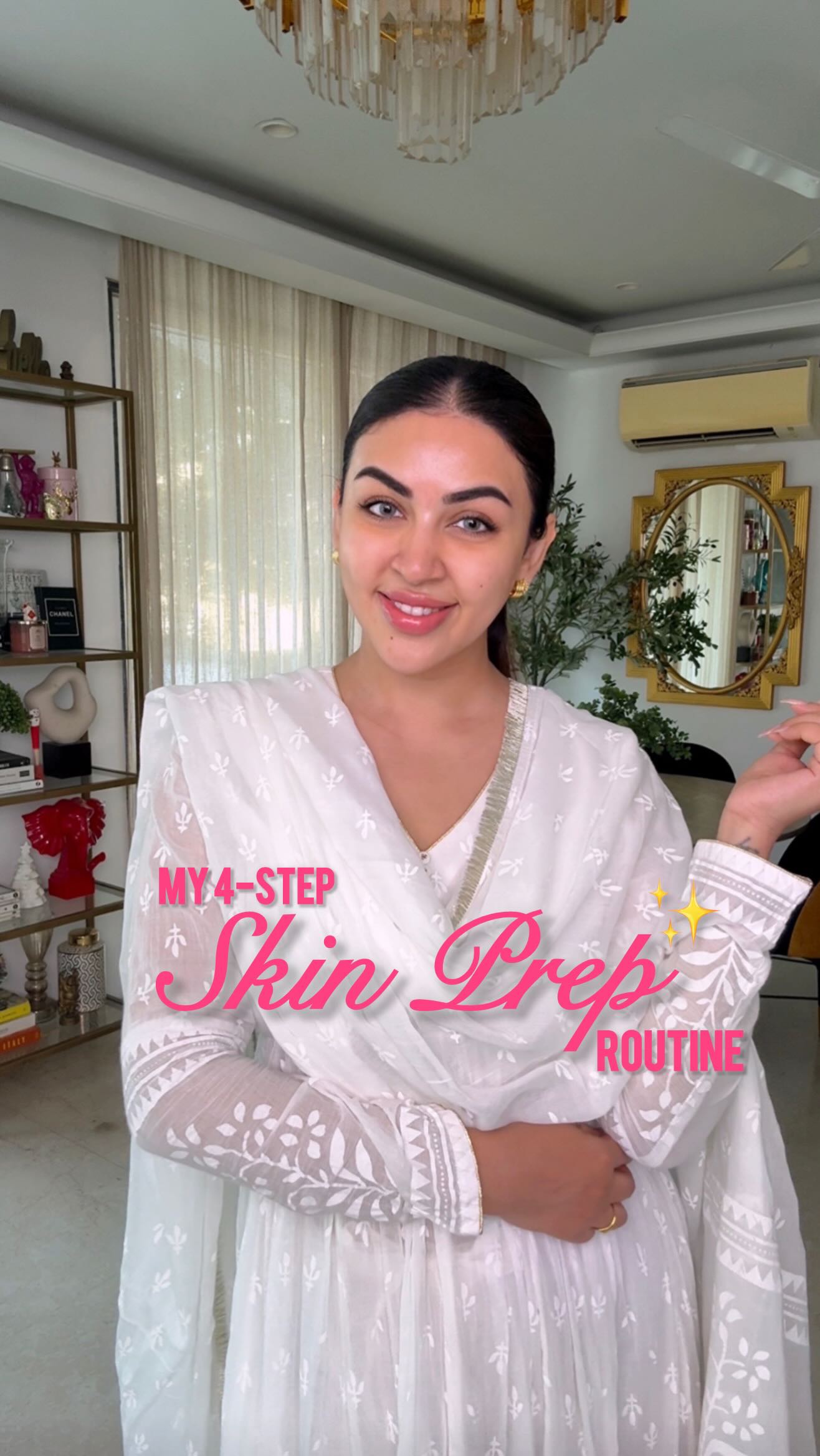 Instagram post by @srishtisbhatia for Nykaa. Caption reads: I’ve found my secret to that Diwali glow and it’s....