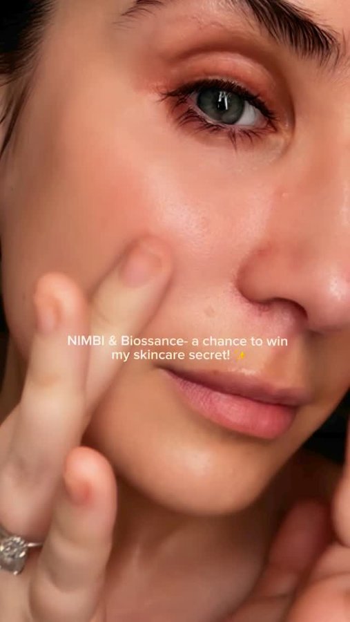 Instagram post by @skin_vestmentt for Biossance. Caption reads: The secret’s out - I can’t gatekeep this any....