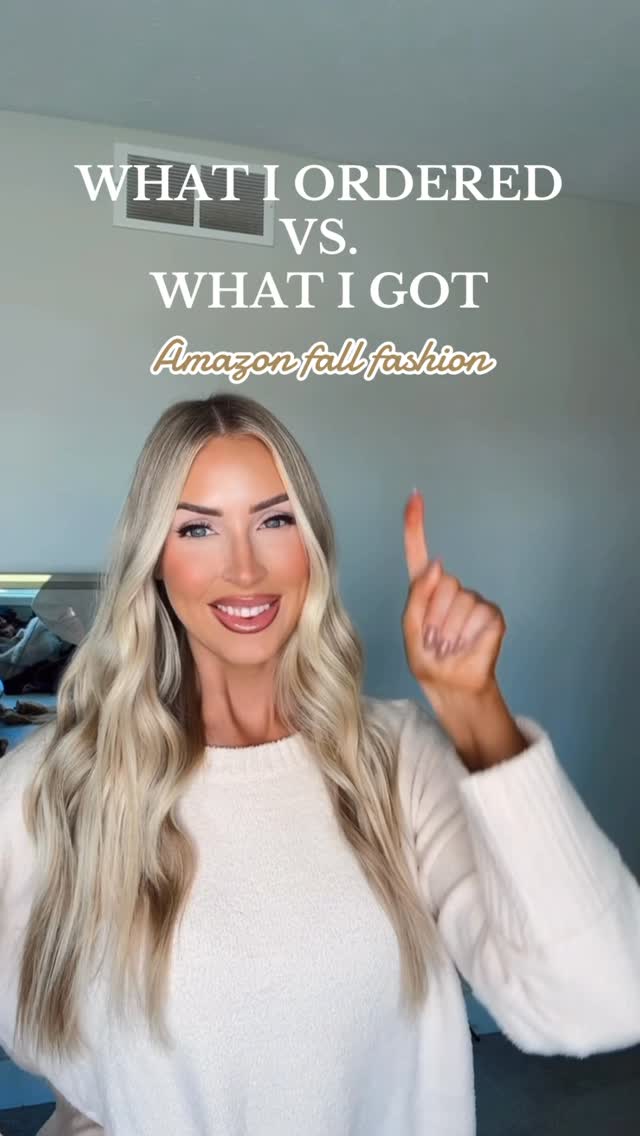 Instagram post by @laurennicolewhite for Cicybell. Caption reads: Amazon fall fashion came through! 🤩🍁 obsessed....