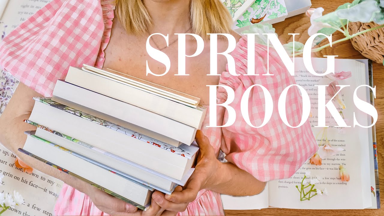 YouTube post by @DarlingDesi for Bobbie Goods. Caption reads: spring book recommendations 📖🌸 cottagecore,....