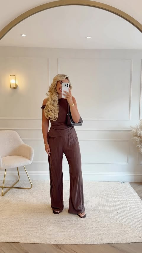 Instagram post by @mrshanbrown for boohoo. Caption reads: Boohoo on the website vs on me ✨🤍🫶🏼 use code....