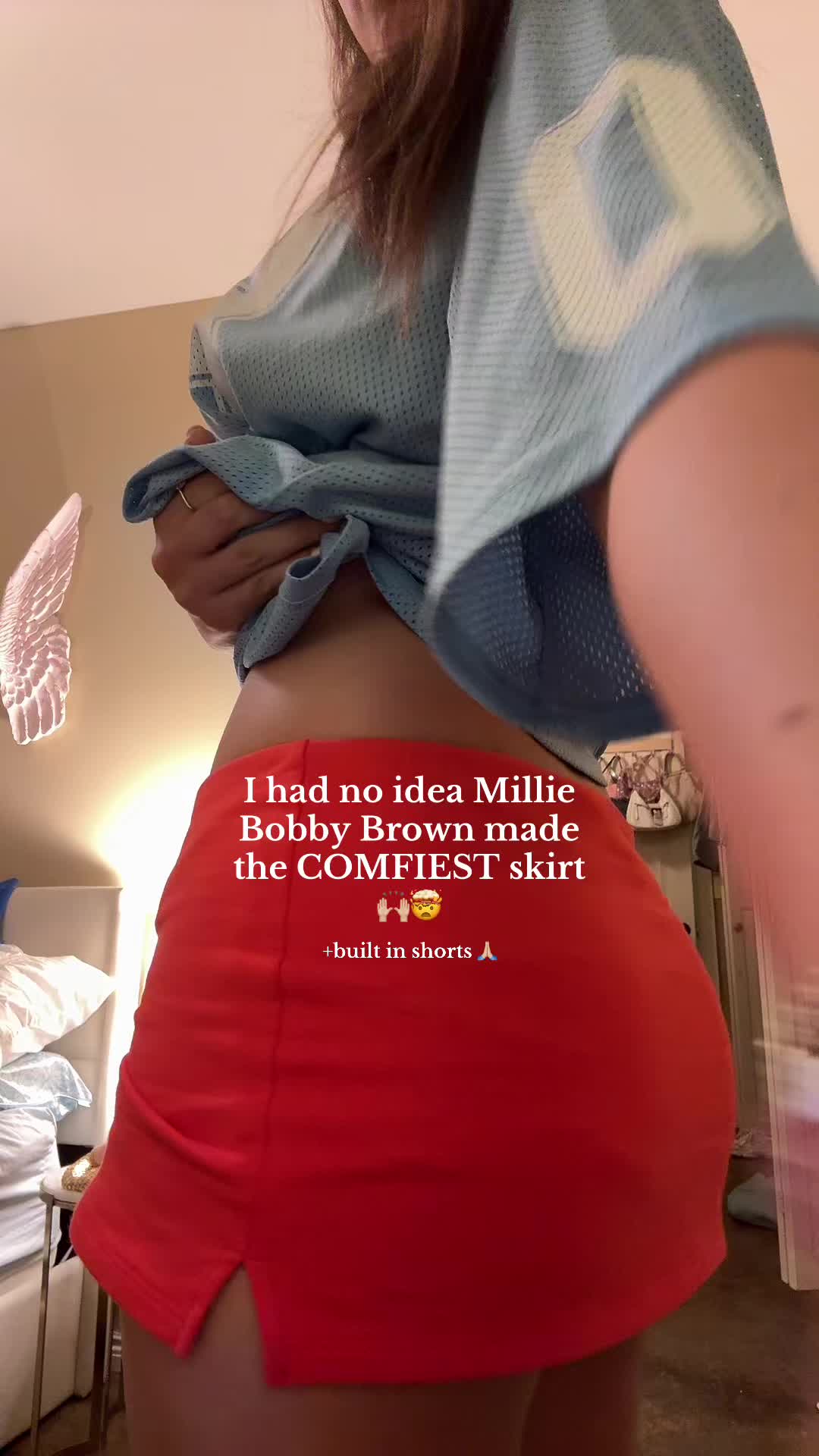 TikTok post by @sashamarielovesshopping for Florence By Mills Fashion. Caption reads: [...] #outfitinspo #skort @Florence By Mills....