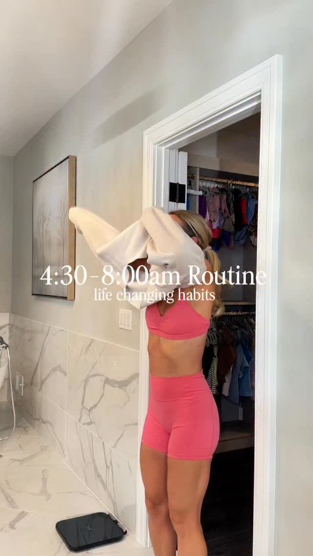 Instagram post by @francescasnest for ILIA Beauty. Caption reads: Let’s check out my 4:30am to 8:00am routine as a....