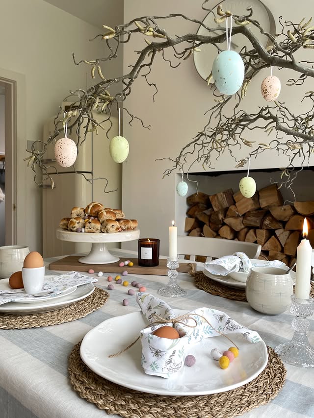 Instagram post by @kath__cooke for The White Company. Caption reads: Easter is just around the corner so thought I’d....
