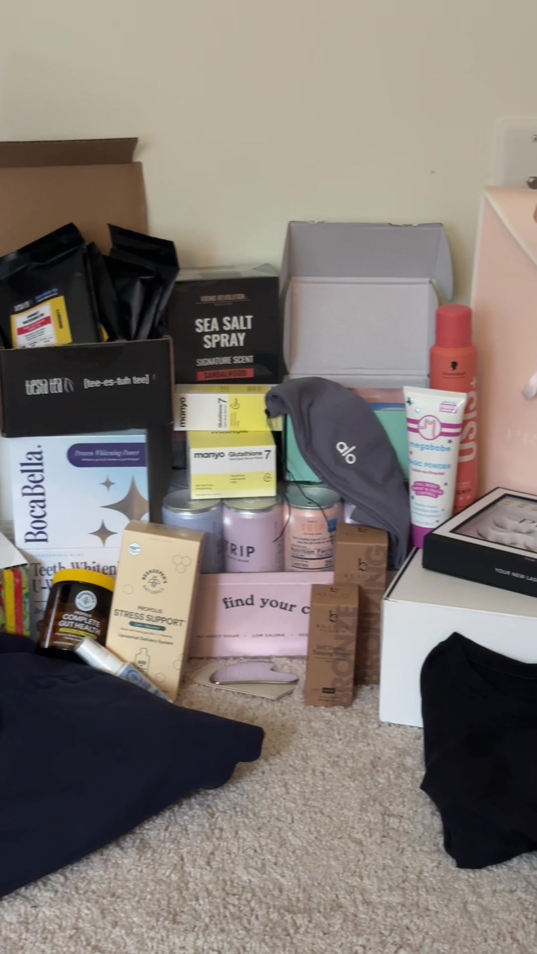 TikTok post by @nicolebuckleyyy for Beauty by Earth. Caption reads: [...] Hydration @TRIP @NOBS Routines @Beauty by....