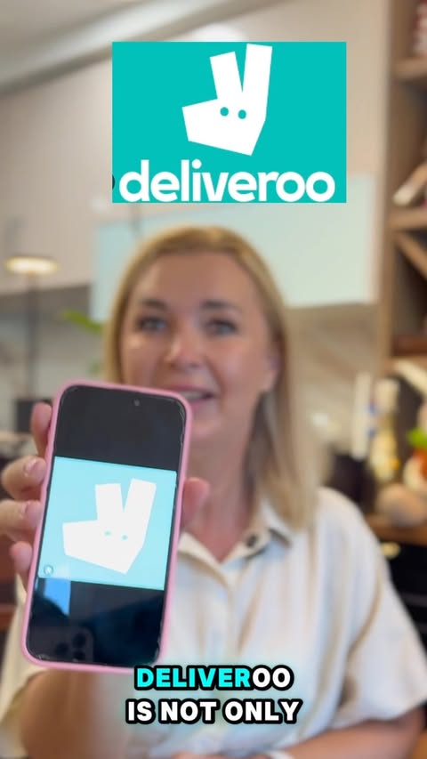 Instagram post by @health_and_beauty_uae for Deliveroo. Caption reads: [...] I don’t really go shopping …because....