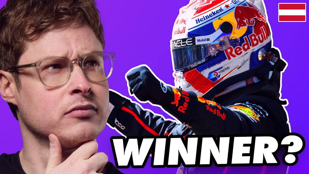 YouTube post by @mattp1tommy for Squarespace. Caption reads: Our Predictions for the 2025 Austrian Grand Prix.