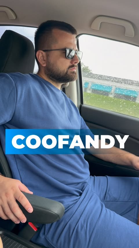 Instagram post by @kena_creation_us for COOFANDY. Caption reads: #ad Keeping it effortless with this COOFANDY....