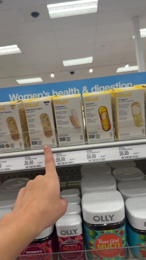 Instagram post by @jess_spaulding for Ritual. Caption reads: Baby came 3 weeks early so I was not prepared and....