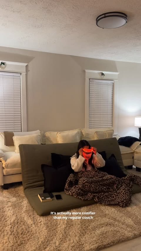 Instagram post by @_maddiebennett for ZONLIHOME. Caption reads: Obsessed ☁️ Use code MADDIE10 for a 10% discount &....