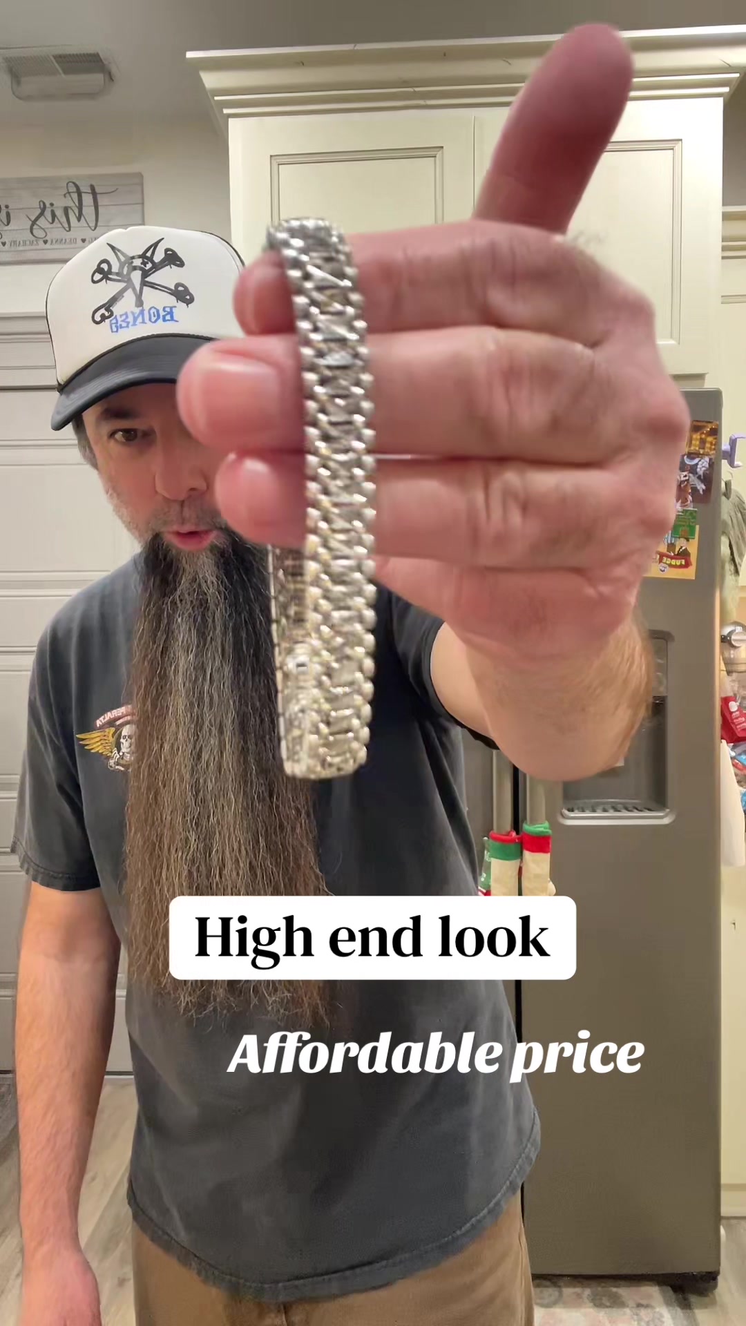 TikTok post by @worthabuck for FaithHeart Jewelry. Caption reads: [...] look without the high end price @FaithHeart....
