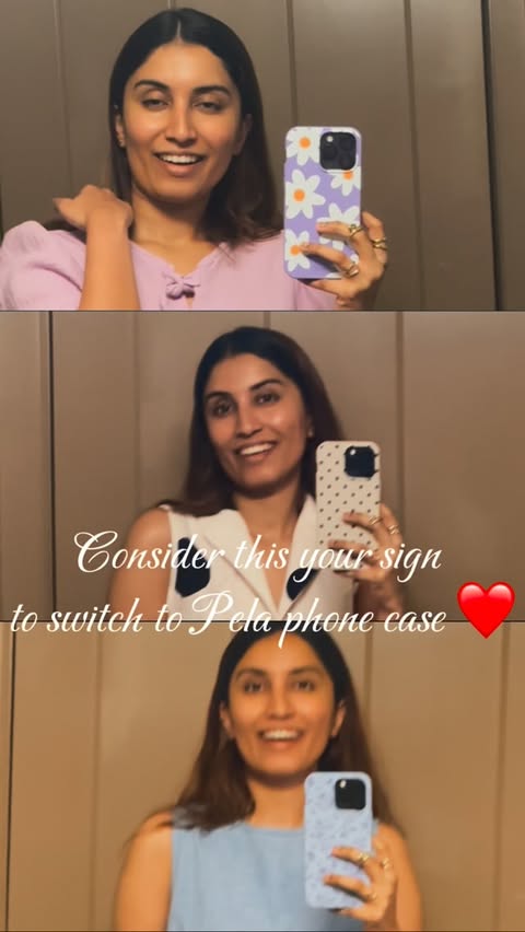 Instagram post by @kruthi_pruthviraj for Pela Case. Caption reads: [...] and goes back to the earth 🌍♻️ @pelacase....