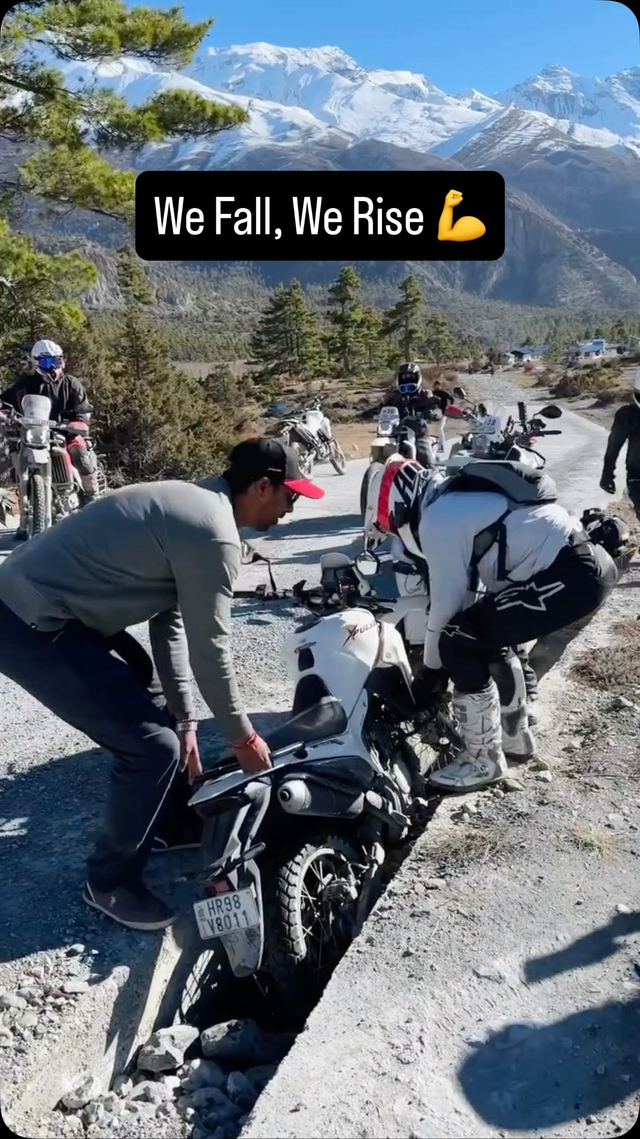 Instagram post by @jsfilmsindia for Hero MotoCorp. Caption reads: Good company, the Xclan spirit, a solid....