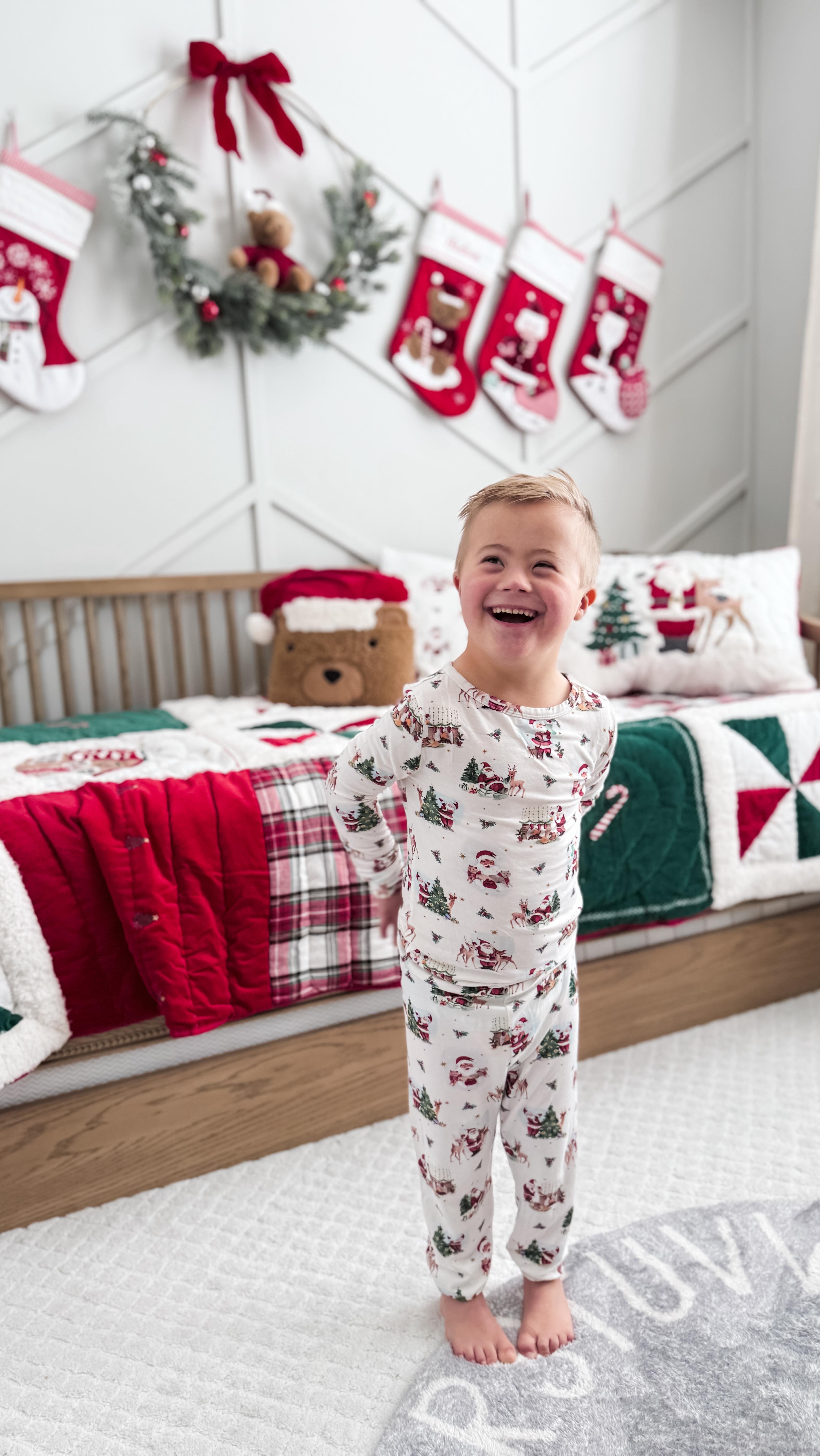 Instagram post by @ourhuddybuddy for Pottery Barn Kids. Caption reads: This year as soon as I started decorating Huddy’s....