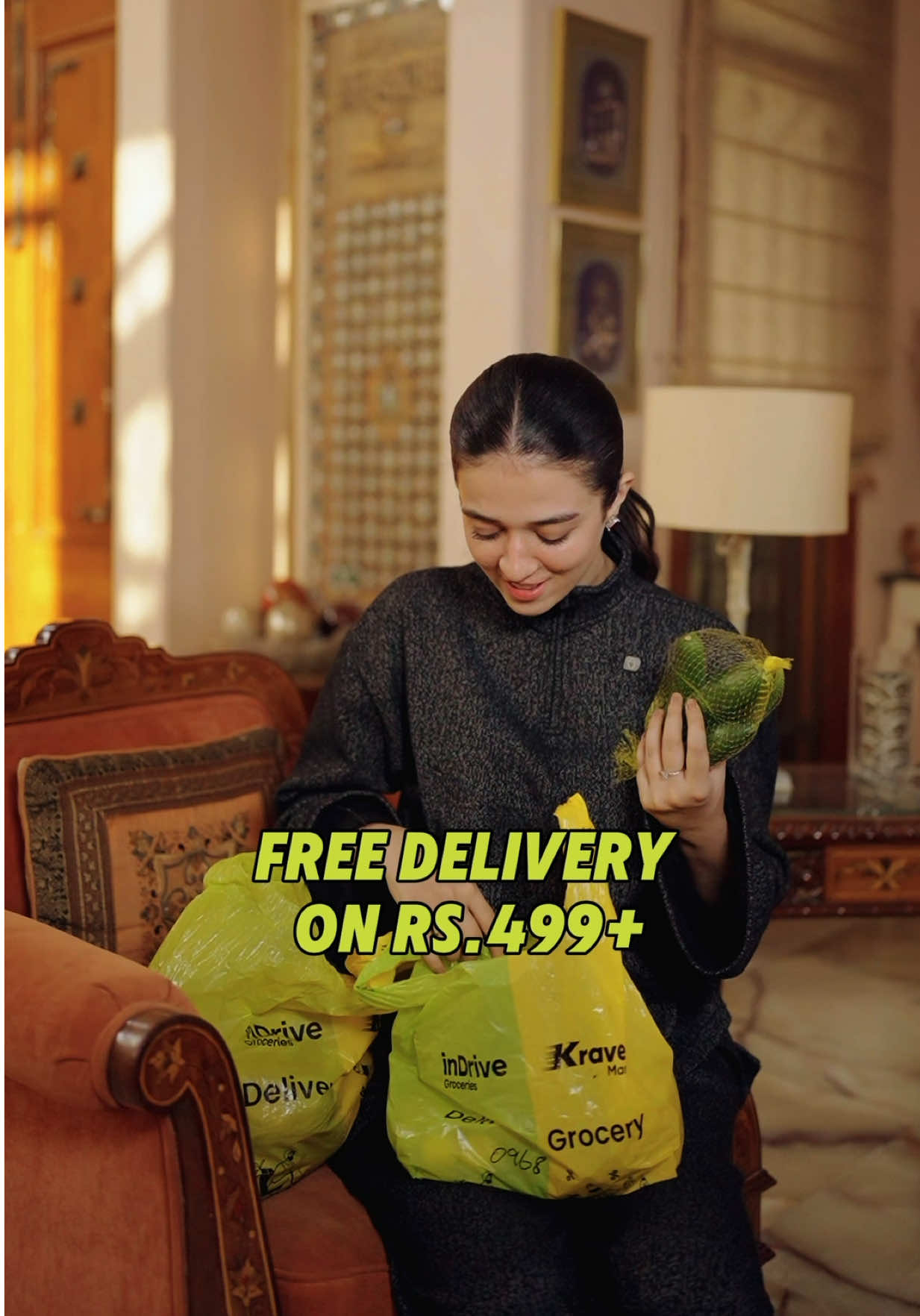 TikTok post by @zarnabfatimaa for inDrive. Caption reads: [...] could be this effortless! Thanks @inDrive....