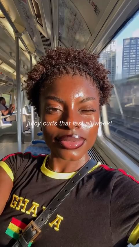 Instagram post by @melaninmichie for Philip Kingsley. Caption reads: HAIR TIP FOR HOT WEATHER 🥵 using cream stylers....
