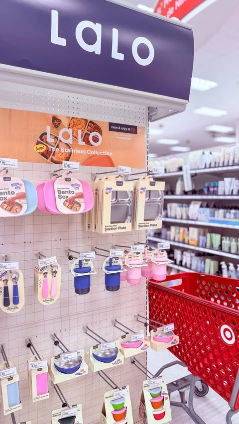 Instagram post by @targetkiddos for Lalo. Caption reads: ✨The new Stainless Collection from @lalo is now....
