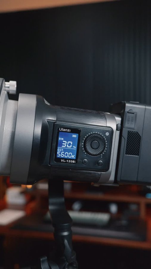 Instagram post by @jon.lava for Ulanzi. Caption reads: [...] lights to the space thanks to @ulanzi.global....