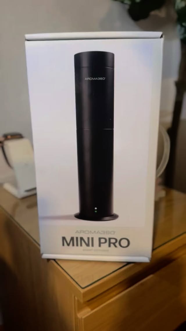 Instagram post by @benjilazzeretti for Aroma360. Caption reads: Guys we absolutely love our Aroma 360 Mini Pro....