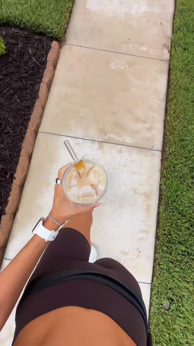 Instagram post by @gracetaylorr19 for Chobani. Caption reads: #ad the perfect fall drink for a fall color walk....