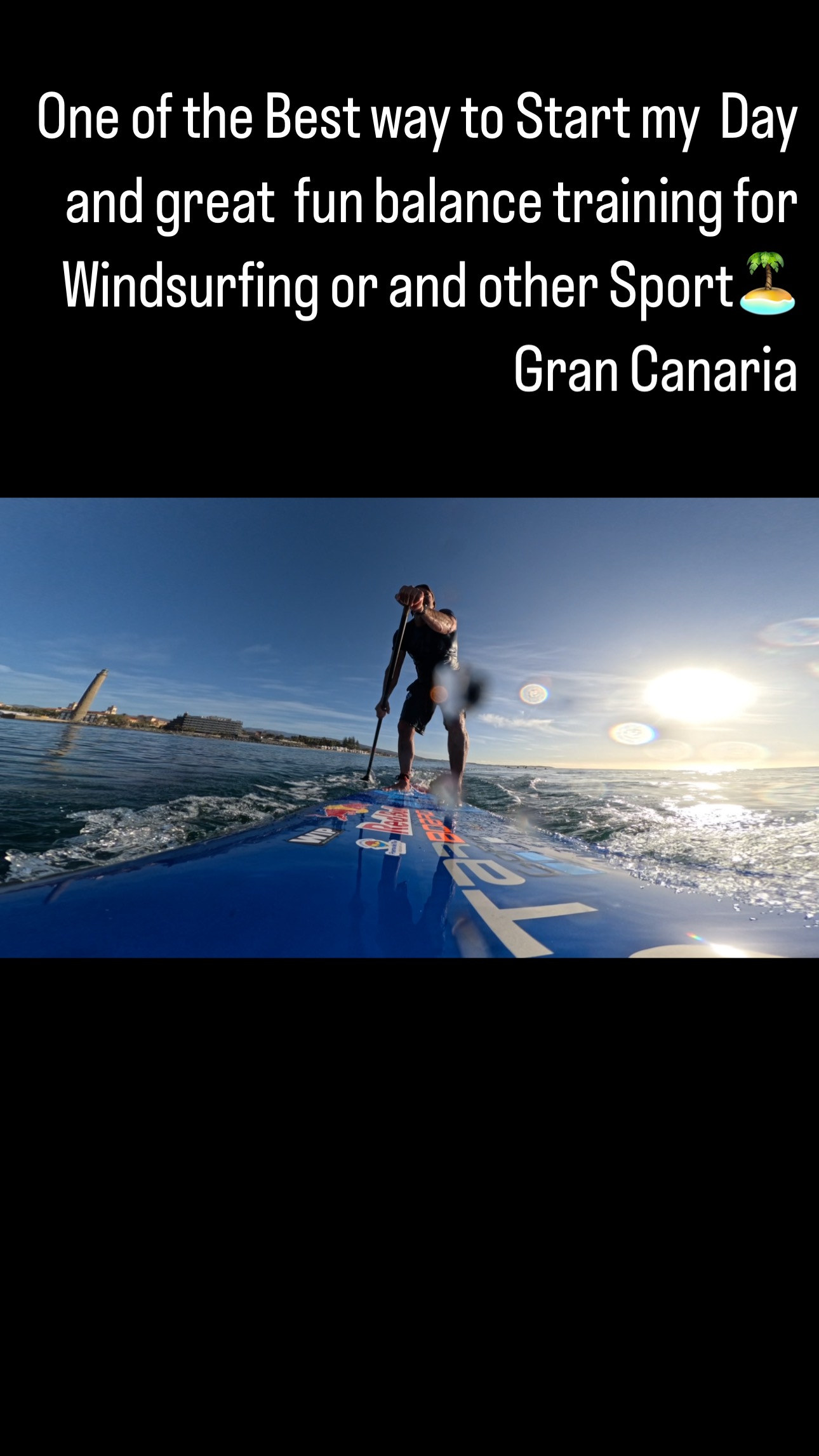 Instagram post by @bdsurfschool for Starboard. Caption reads: @starboardsup @redbull @wingsforlife @forward_wip....