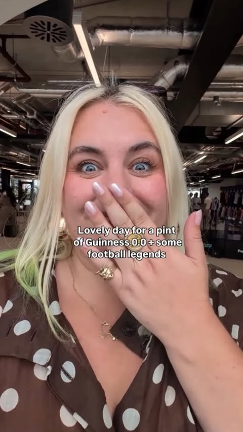 Instagram post by @felicityhayward for Premier League. Caption reads: [...] grateful. Thank you @guinnessgb....