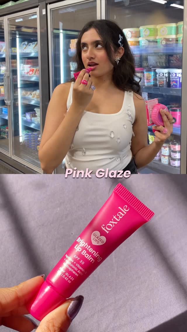 Instagram post by @rishitaa.singhh for Foxtale. Caption reads: glossy lips are a must everytime i go out💋
glossy....