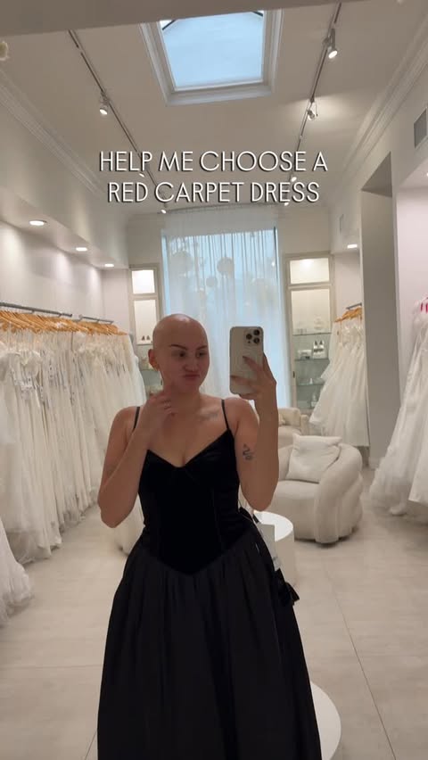 Instagram post by @alexyoumazzo for Azazie. Caption reads: all of these dresses are so beautiful >>>....