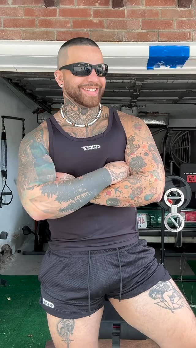 Instagram post by @thiago.morare for Coyote Jocks. Caption reads: Sweat wicking fabric, muscle fit cut, and a look....