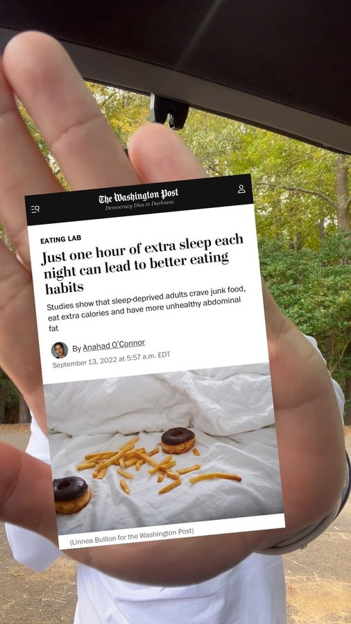 Instagram post by @cooklikeimbook for Washington Post. Caption reads: [...] health and fitness articles with a....