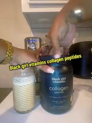 TikTok post by @michellewisby for Black Girl Vitamins. Caption reads: I almost gatekept this…but my skin said share it....
