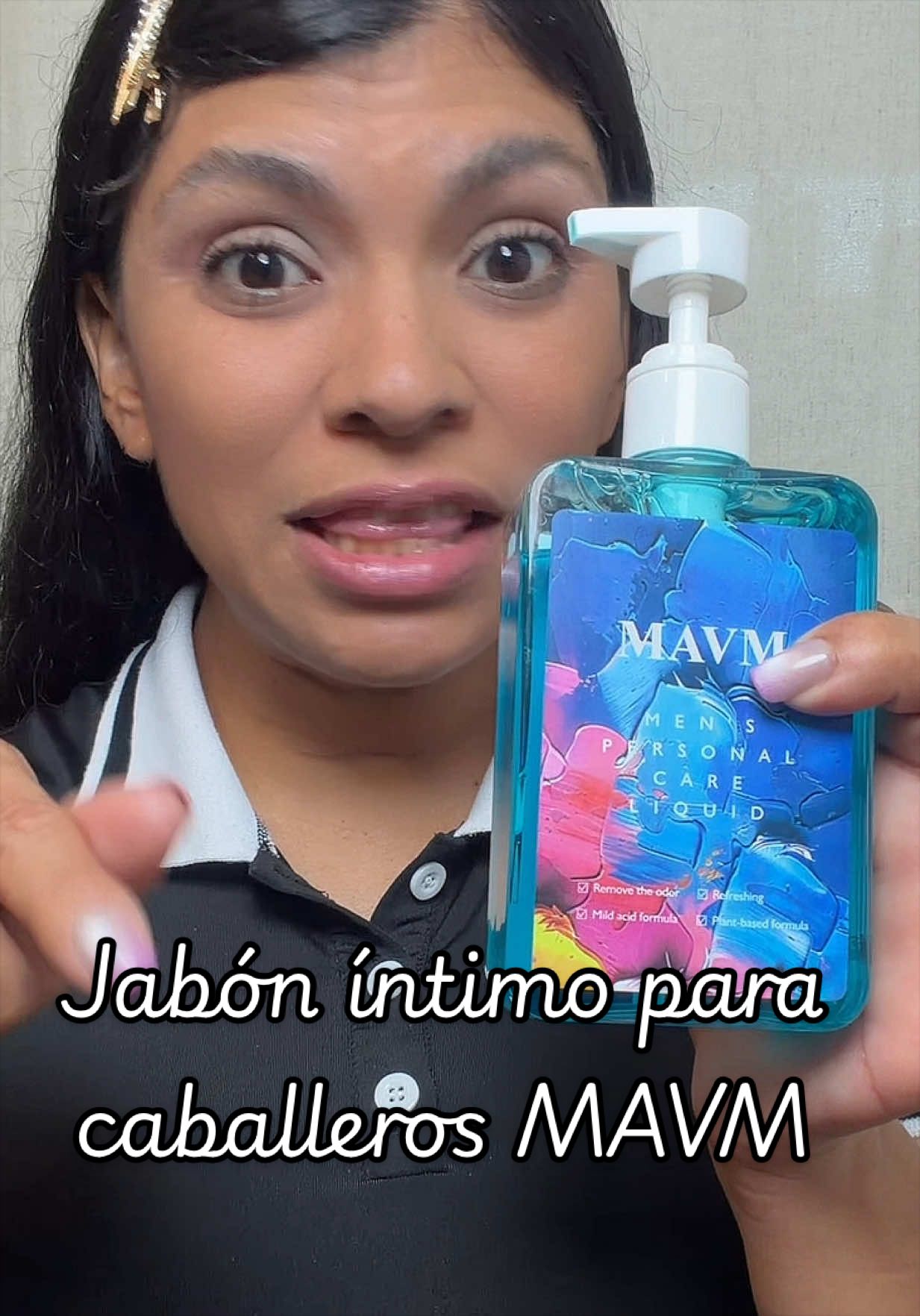 TikTok post by @jennitemuestra for MAVM. Caption reads: [...] duradera, piel sensible, fórmula suave.....