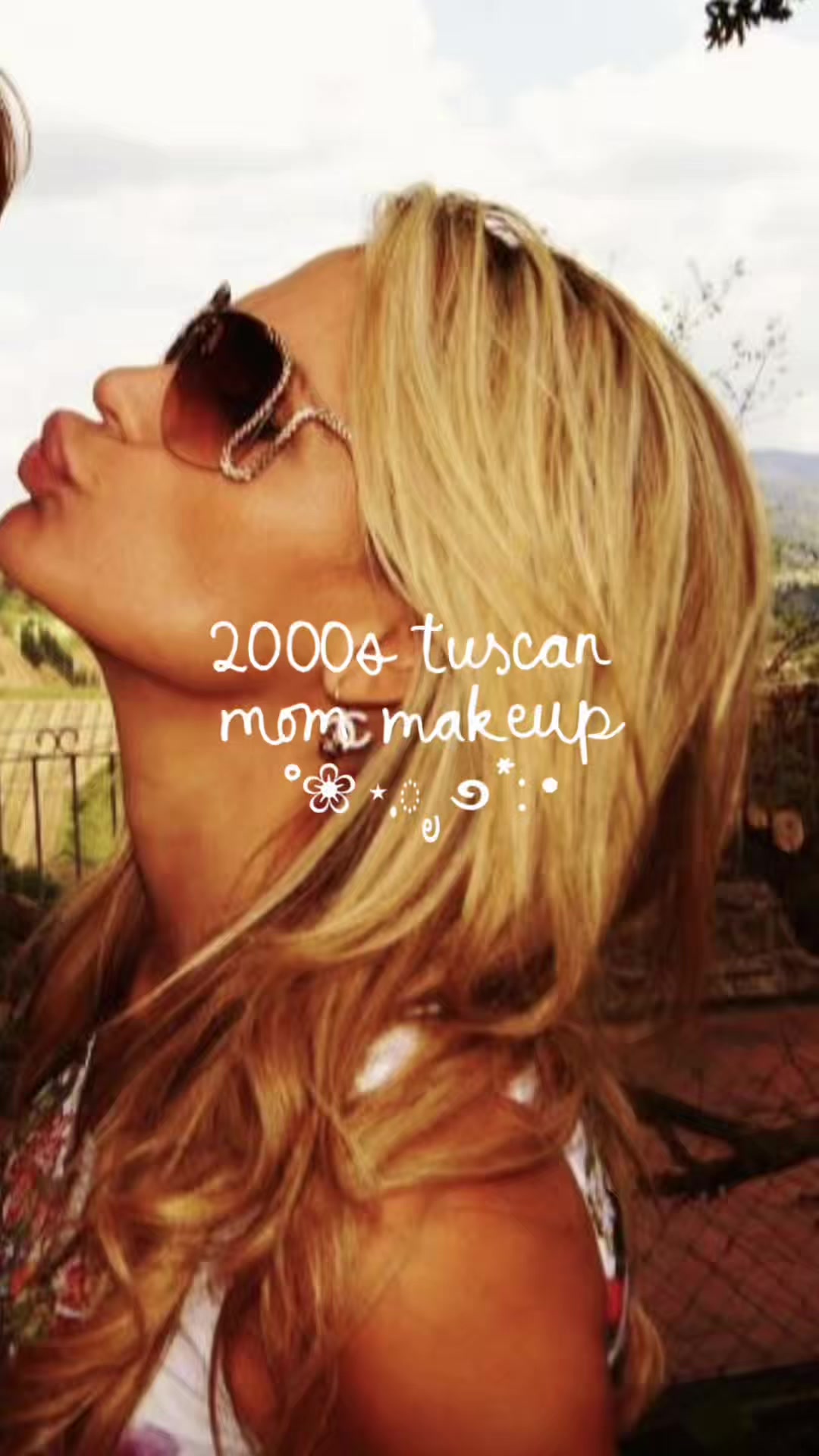 TikTok post by @chicwithkels for Physicians Formula. Caption reads: 2000s tuscan mom makeup °❀⋆.ೃ࿔*:･ in depth tut....