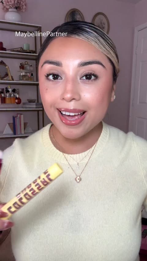 Instagram post by @itsmelinavega for Dollar General. Caption reads: [...] delivers ✨🎁 Shop @maybelline at....