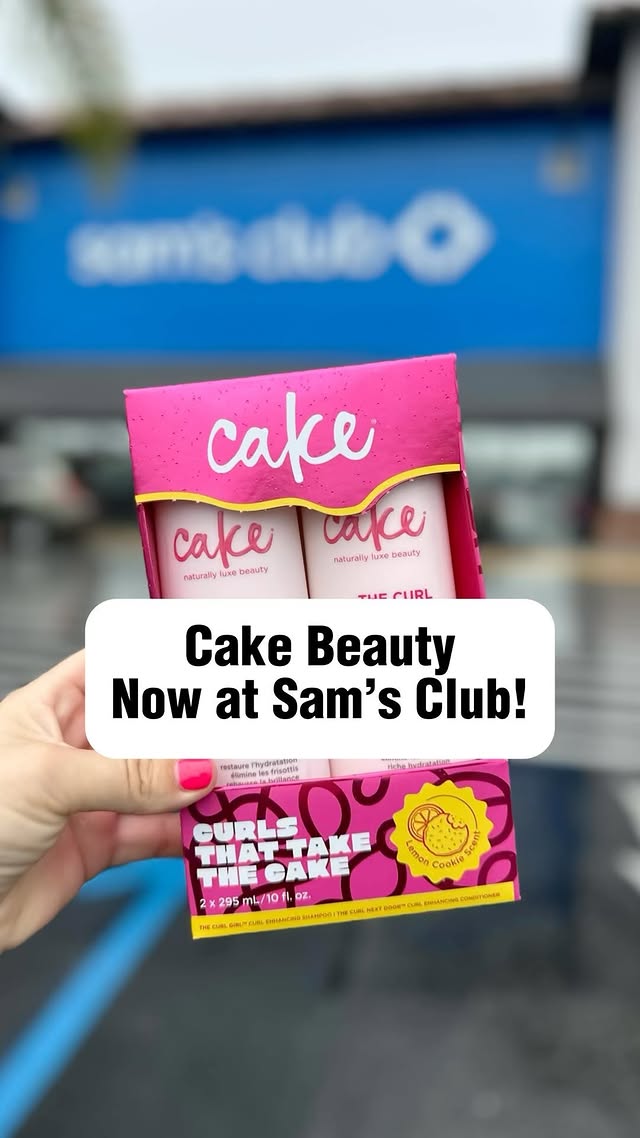 Instagram post by @samsclubmembers for Cake Beauty. Caption reads: [...] that take the cake with the launch of....