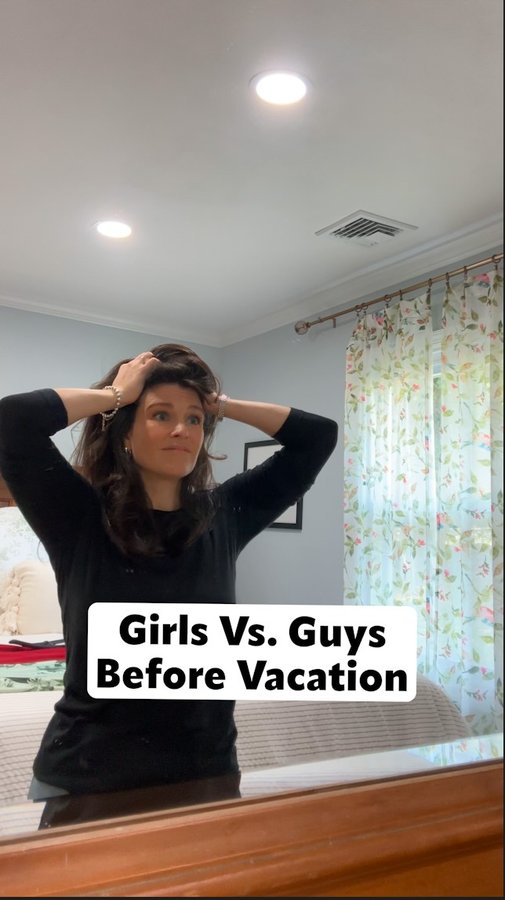 Instagram post by @shannonfiedler13 for Crest. Caption reads: #Ad #CrestPartner I need a vacation from prepping....