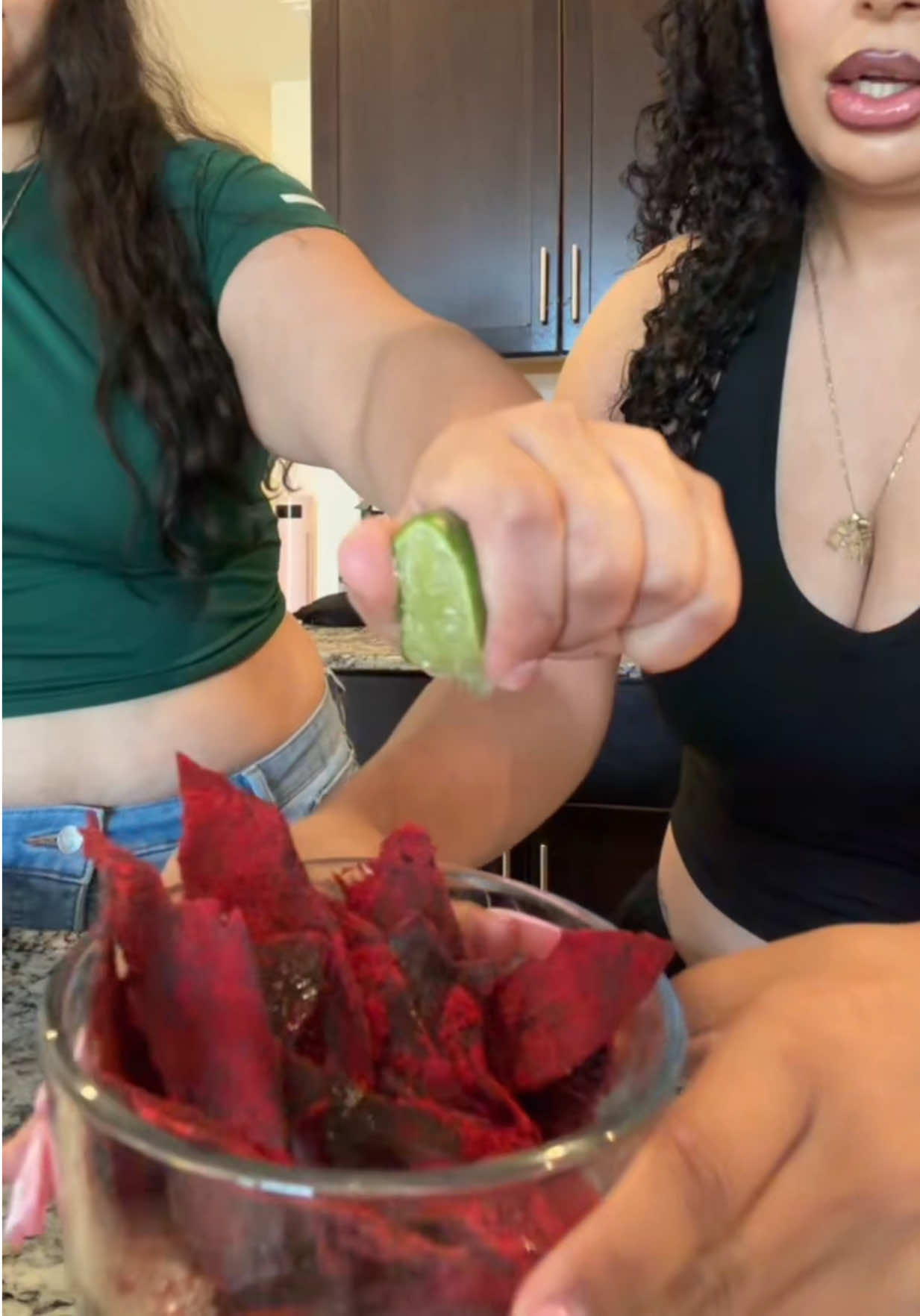 TikTok post by @prettygirlglaze for Sr. Michelado. Caption reads: She had my mouth watering over these carne seca....