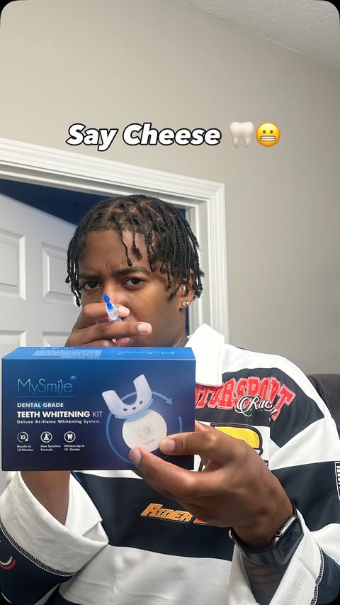 Instagram post by @khaiocarti for MySmile. Caption reads: [...] ✨ Go Ahead & Get Them Teeth Cleaned 🧼....